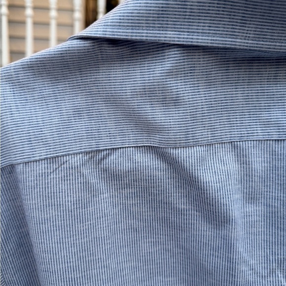 Cremieux Advanced Generation Slim Fit Non Iron 100% Cotton Striped Shirt 16 33 - Picture 5 of 5